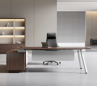 Bureau de direction moderne avec chaise de bureau et tiroirs de rangement, design contemporain pour hôtel et appartement