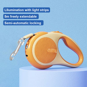 Laisse pour chien rétractable automatique à motif uni, populaire, à dégagement rapide, durable, anti-explosion, équipement de promenade pour chien, ruban - Product Image 4