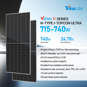 Panneaux solaires bifaciaux de type N 720 Watt 700 Double vitrage - Product Image 2