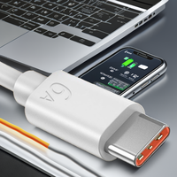 Nuevo Cable USB-C de Carga Rápida 6A 66W con Trenzado para Teléfono Móvil, Compatible con iOS