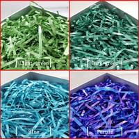 Papier froissé scintillant biodégradable pour remplissage de boîtes et paniers, emballage cadeau pour bijoux et lunettes (lunettes et bagues incluses)