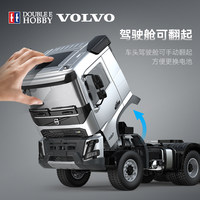 Voiture RC DOUBLE E E013-001, tracteur en alliage métallique RC, échelle 1/14, modèle de voiture de simulation 6X4, jouet