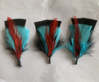 Épingle à chapeau personnalisée avec garniture en plumes véritables pour artisanat DIY, chapeau de cowboy, chapeau Fedora, costume, cosplay, accessoire de coiffure