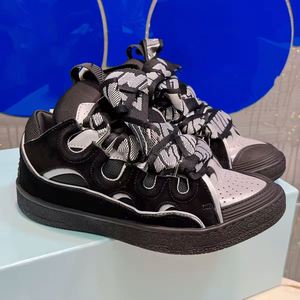 Chaussures de sport rétro de luxe de qualité supérieure, baskets décontractées en cuir style chunky pour la course et la marche - Product Image 2