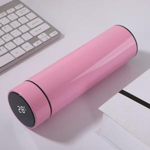 Termo de temperatura aislado deportivo para niños, botella de agua inteligente de acero inoxidable con led delgado para beber - Product Image 4