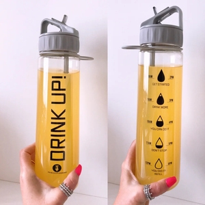 <strong>Personalised</strong> Hydration tracker Water <strong>Bottle</strong>, plastic reusable recycled PET 24oz sport drinking <strong>bottle</strong> - Product Image 2