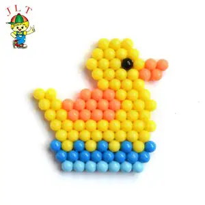 Hot Sale Educational Toy Colorful DIY Water Spray Fuse Beads Kits Case for Kids Working Sticky Beads