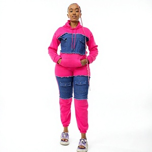 Conjunto Deportivo para Mujer, Tallas L-XXL, Modelo C960, Informal, de Tela No Tejida, Transpirable, Ecológico, para Uso Diario, con Capucha y Manga Larga - Product Image 4