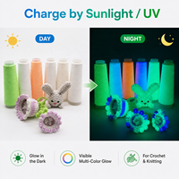 Fil lumineux rechargeable par la lumière du soleil, fil phosphorescent pour chapeaux, vêtements de rave, accessoires et design de mode créatif, vente en gros