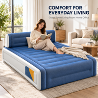 Matelas Gonflable Moderne King Size avec Pompe à Pied Intégrée Personnalisable – Ensemble de Meubles pour Chambre, Camping Intérieur et Utilisation Extérieure
