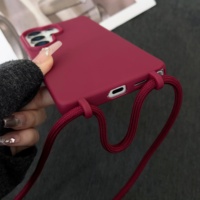 Étui de téléphone avec cordon, antichoc, compatible avec la charge sans fil, étui de téléphone portable design pour iPhone Samsung A05 A06 A12 A17 A57 A54 A73 5G