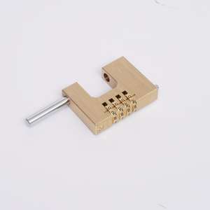 Grillete de acero de almacén, grillete endurecido de bloqueo de buena calidad, candado de latón Rectangular combinado de <span class=keywords><strong>60mm</strong></span> y 70mm - Product Image 4