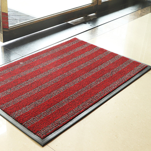 Alfombra de nailon 100% para puerta, antideslizante con Pvc tapete de absorción de agua, alfombra de entrada a rayas anchas - Product Image 4