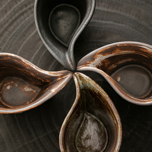 Service à thé en grès de poterie de style <span class=keywords><strong>japonais</strong></span> accessoires Design rétro petit pichet en céramique <span class=keywords><strong>Gong</strong></span> Dao Bei résistant à la chaleur écologique - Product Image 3