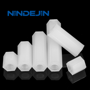 NINDEJIN Factory Price High Quality <b>Spacer</b> White Black Standoff M2 M2.5 M3 M5 Various Metric Sizes Nylon Female Female 4-100mm - Product Image 6