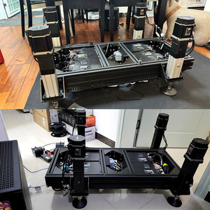 de conducción de coche con soporte de monitor único, kit de simulación de carreras de extrusión de aluminio negro, 4080 - Product Image 2