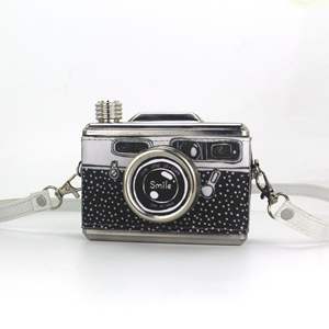 <span class=keywords><strong>Fiole</strong></span> de hanche créative en acier inoxydable 11OZ, nouvelle <span class=keywords><strong>fiole</strong></span> de hanche Portable pour appareil photo de whisky et de baume, flacon de transport pour alcool avec cadeau d'entonnoir - Product Image 2