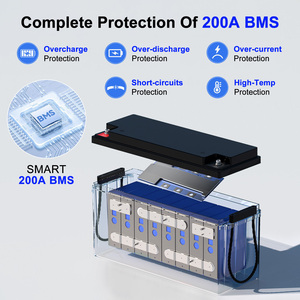 Derin döngüsü güneş sistemleri 12V 24V 48V Yacht 200Ah 300Ah 400Ah 600Ah ile BMS yat Ebike EV tekne için depolama aküsü - Product Image 2