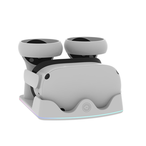 Charging Dock with LED Lights for <strong>Meta</strong> <strong>Quest</strong> 3S/<strong>Quest</strong> 3/<strong>Quest</strong> <strong>2</strong> Controller Storage Stand <strong>VR</strong> <strong>Headset</strong> Fast Charging Station - Product Image 2
