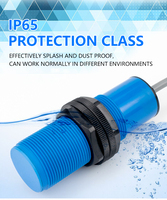 Capteur de proximité capacitif en plastique fileté M30 avec sortie NPN/PNP