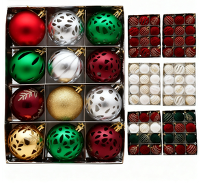 Logotipo y tamaño personalizados hechos a mano, <span class=keywords><strong>Bola</strong></span> de terciopelo de alta calidad, adornos navideños para <span class=keywords><strong>pintar</strong></span>, juego colgante de árbol - Product Image 2