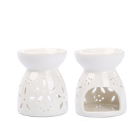 Diffuseur d'arômes en céramique pour bougies chauffe-plat, brûleur d'huiles essentielles, brûleur de cire fondue, diffuseur d'encens, lampe à parfum