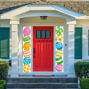 Venta al por Mayor de 2 Pancartas Navideñas de Doble Cara con Impresión Digital Personalizadas, Decoraciones para Puerta de Entrada para el Hogar en Días Festivos - Product Image 4