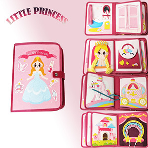 Meilleur jouet éducatif préscolaire feutre sensoriel <span class=keywords><strong>livre</strong></span> silencieux <span class=keywords><strong>mes</strong></span> premiers livres d'<span class=keywords><strong>activités</strong></span> occupées en <span class=keywords><strong>tissu</strong></span> pour les filles - Product Image 4