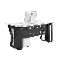 Postes de travail en îlot pour bureau, bureaux informatiques modernes de luxe, cloisons de séparation pour employés, tables de direction, ensemble de mobilier de bureau en gros