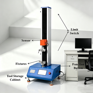 Machine d'essai de traction universelle à bras unique de haute précision JY 5kN pour les tests d'extension et de décollement des dispositifs médicaux - Product Image 3