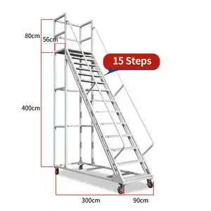 Armazém personalizável grande escada passo