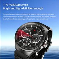 ساعة ذكية جديدة VP50 4G مع شريحة SIM، شاشة AMOLED عالية الدقة 1.75 بوصة، ذاكرة 3 جيجابايت + 32 جيجابايت، بطارية كبيرة 1100 مللي أمبير، مكالمات فيديو، ساعة ذكية للرجال