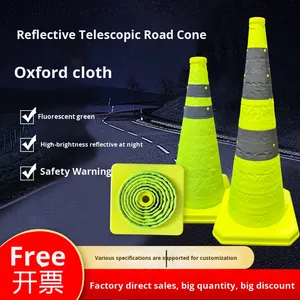 70cm Kính thiên văn gấp phản xạ giao thông nón di động xe an toàn cảnh báo nón kem đường rào cản giao thông cảnh báo - Product Image 6