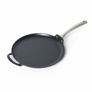 Panela de Ferro Fundido Leve Preta Pré-Tratada para Pizza e Cozinha com Cabo de Metal para Uso em Restaurantes - Product Image 3