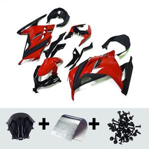 Carenados Rojo Negro Brillante para <span class=keywords><strong>Kawasaki</strong></span> EX300R <span class=keywords><strong>Ninja</strong></span> <span class=keywords><strong>300</strong></span> 2013 14 <span class=keywords><strong>2015</strong></span> 2016 2017 - Product Image 2