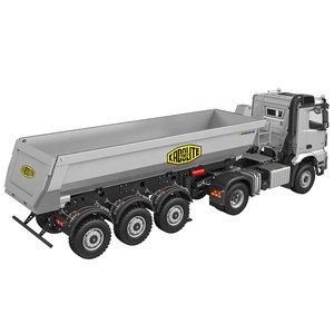 Camión Volquete RC Kabolite K5801 1:14 <span class=keywords><strong>de</strong></span> Alta Resistencia 4X4 con 3 Ejes, Elevación Eléctrica, Luces LED, Sonido <span class=keywords><strong>de</strong></span> Motor, Juguetes <span class=keywords><strong>de</strong></span> Construcción a Gran Escala - Product Image 4