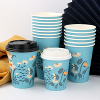 Gobelet à café en papier à paroi simple écologique 8 10 12 16 oz avec logo personnalisé imprimé, gobelet jetable pour boissons chaudes, fabrication en usine