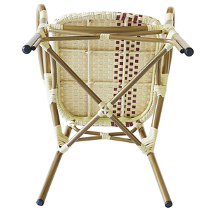 Bistro francés al aire libre muebles de jardín de ratán de bambú mira tejido de mimbre de ratán sillas - Product Image 4