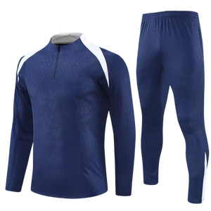 2526 Autumn Winter Long Sleeve Soccer Tracksuit for Men and Kids <strong>MBAPPE</strong> BENZEMA RONALDO <strong>Football</strong> Training Suit Sports Wear <strong>Kit</strong> - Product Image 1
