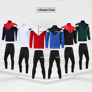 Ensemble survêtement <span class=keywords><strong>rouge</strong></span> personnalisé deux pièces pour hommes et femmes, jogging, entraînement, jogging, survêtement vierge - Product Image 3