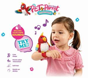 <strong>Sing</strong> &amp; Talking Parrot Plush Pet with Recording Function Soft Stuffed Animal Wristband Toy for <strong>Children</strong> - Product Image 5
