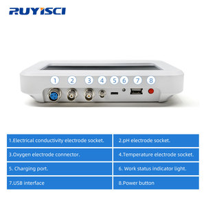 เครื่องวัดคุณภาพน้ำแบบพกพา RUYISCI P705 หน้าจอสัมผัส วัดค่า pH ค่าการนำไฟฟ้า TDS ความเค็ม อุณหภูมิ ออกซิเจนละลายในน้ำ - Product Image 4