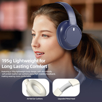 SoytoT5 headphone 195g ringan, headphone kualitas tinggi desain lipat dan baterai kuat HIFI dan suara 3D