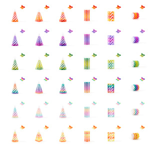 Jouet en forme de cône spiralé imprimé en 3D 2025, sculpture pyramidale impossible, jouet pyramidale traversante, mini <span class=keywords><strong>illusion</strong></span> de fil en vortex - Product Image 5