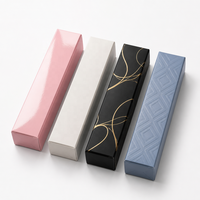 Boîte d'emballage pour gloss à lèvres avec logo personnalisé, boîte cadeau cosmétique recyclable, papier couché, impression offset, taille personnalisée, OEM ODM
