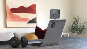 Foldable Laptop Phone Holder, Monitor Side Mount, <strong>Computer</strong> Expansion <strong>Bracket</strong>, Magnetic Phone Holder for Laptop - Product Image 4