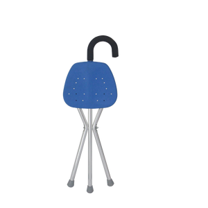 Kursi Tongkat Lipat Multifungsi Ringan dari Aluminium untuk Lansia, Tongkat Jalan dengan Kursi - Product Image 2