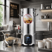 Machine à lait de soja professionnelle en acier inoxydable 13L grande capacité, production continue, durable pour stand de petit-déjeuner