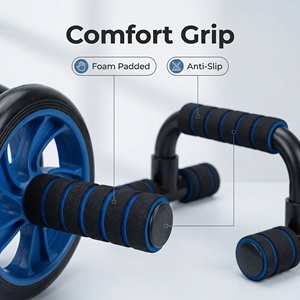Set <span class=keywords><strong>de</strong></span> Rodillos AB Wheel <span class=keywords><strong>de</strong></span> Hierro para Uso Doméstico, Barra <span class=keywords><strong>de</strong></span> Flexiones, Colchoneta para Rodillas, Cuerda para Saltar, Agarrador <span class=keywords><strong>de</strong></span> Mano, Ejercicio Abdominal y <span class=keywords><strong>de</strong></span> Fuerza Central para Gimnasio <span class=keywords><strong>en</strong></span> <span class=keywords><strong>Casa</strong></span> - Product Image 4