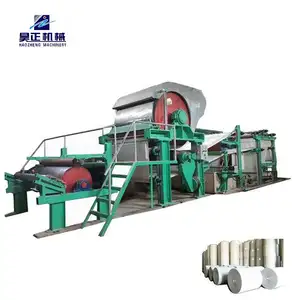 Haozheng High Quality Automatic A4 Paper Making Machine 40-80 GSM 100 TPD New Condition Abb Motor Price Waste Recycling Included